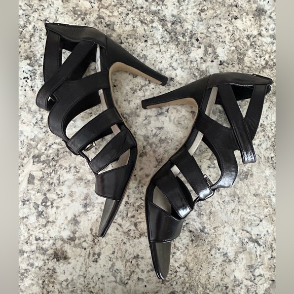 Franco Sarto Black Strappy Heels - Picture 8 of 13